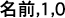 Nombre de campo de cadena de texto en japonés, parámetro EspaciosDeCorte establecido en 1 (Verdadero) y parámetro TipoDeCorte establecido en 0