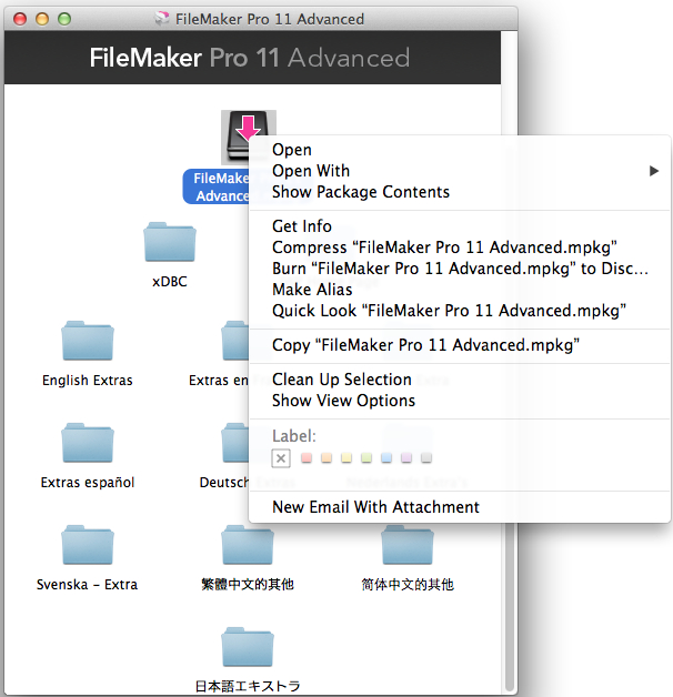 Error Message: Unidentified developer error when installing FileMaker Pro  with Mountain Lion or Lion 10.7.5