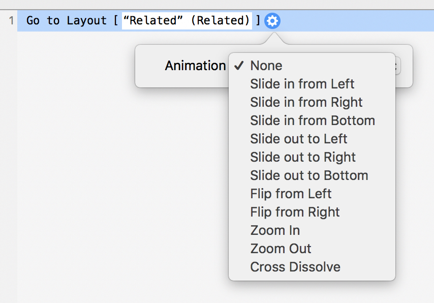 FileMaker Go 16 - Animations and Transitions FileMaker Go 16 - Animations and Transitions