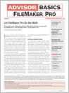 Advisor Basics of FileMaker Pro magazine