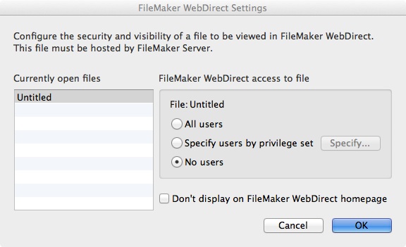 Miscellaneous behavior changes in FileMaker Pro 13