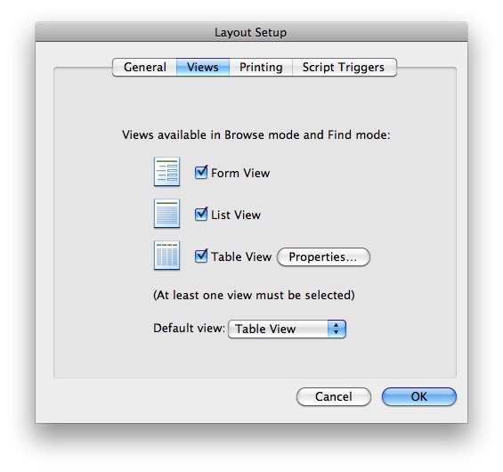 Miscellaneous behavior changes in FileMaker Pro 11